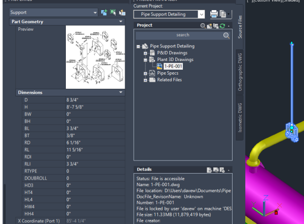 Pipe Support Detail Automation – Piping Labs